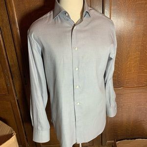 Zegna Grey Dress Shirt NWOT Wide Collar 16/41